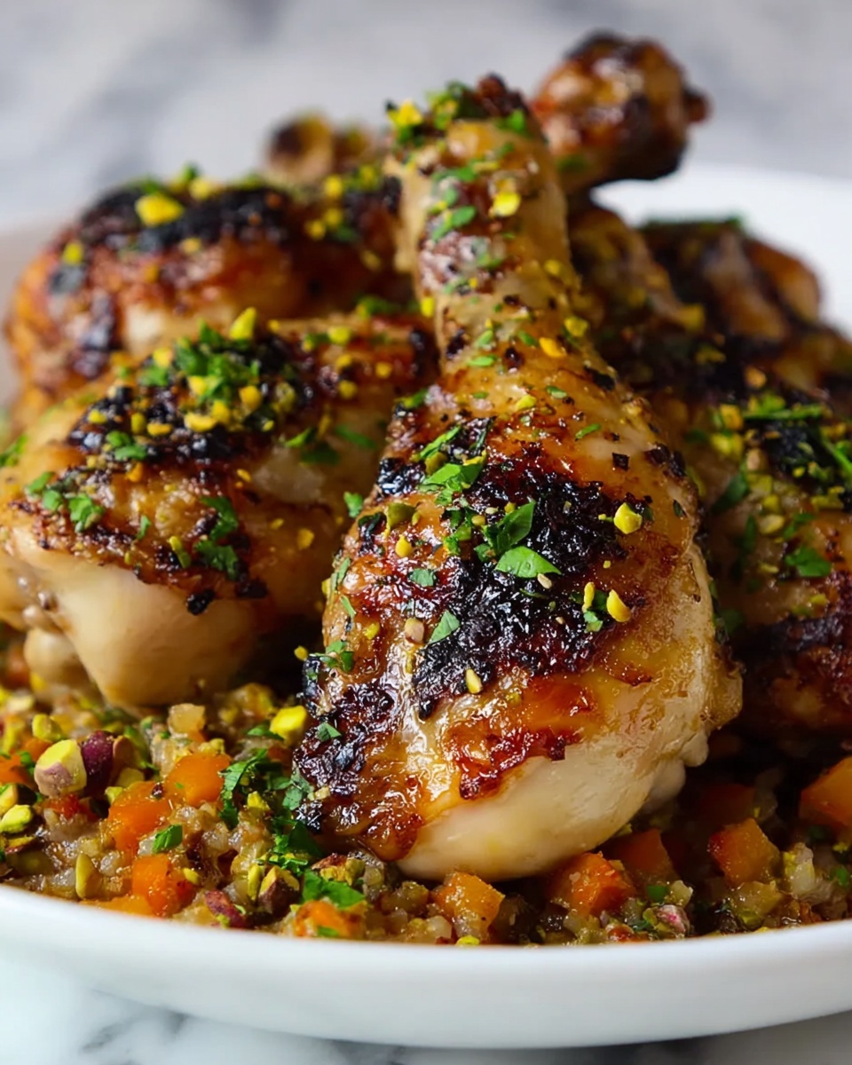 Sweet & Spicy Roast Chicken with Carrots, Dates & Pistachios Recipe - Recipe Image