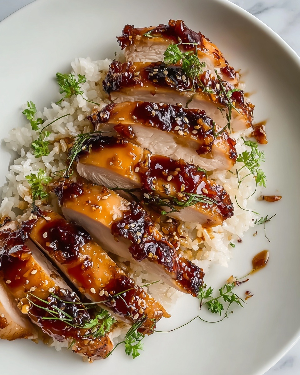 Sweet and Savory Honey Garlic Chicken Breasts Recipe - Recipe Image