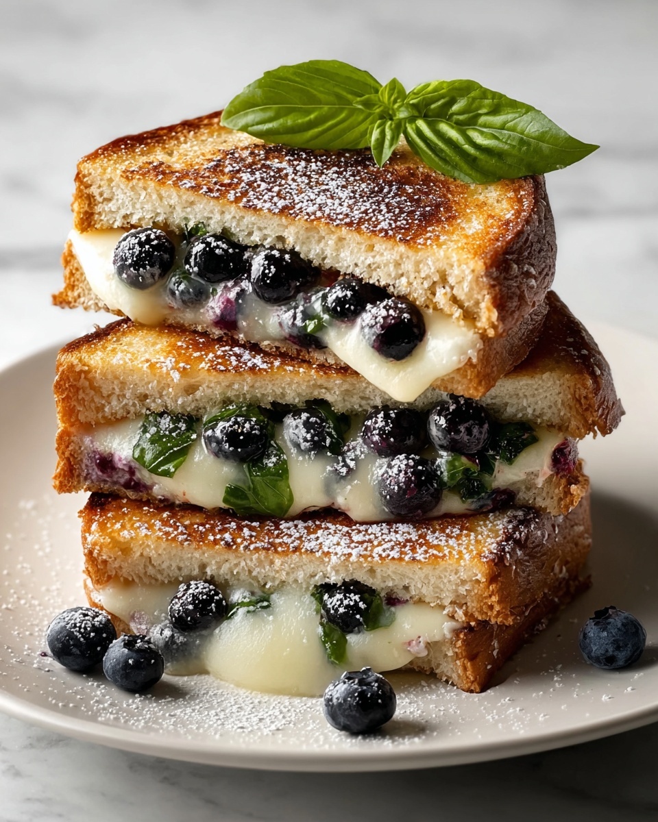 Blueberry Brie Grilled Cheese Sandwich Recipe - Recipe Image