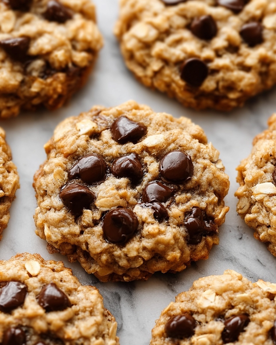Healthy Banana Oats Cookies with Dark Chocolate Recipe - Recipe Image