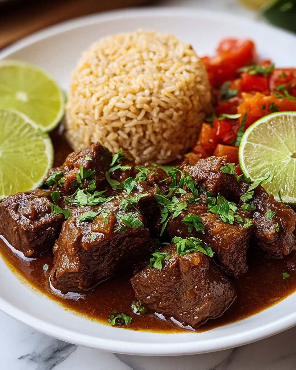 Carne Guisada (Braised Beef) Recipe - Recipe Image