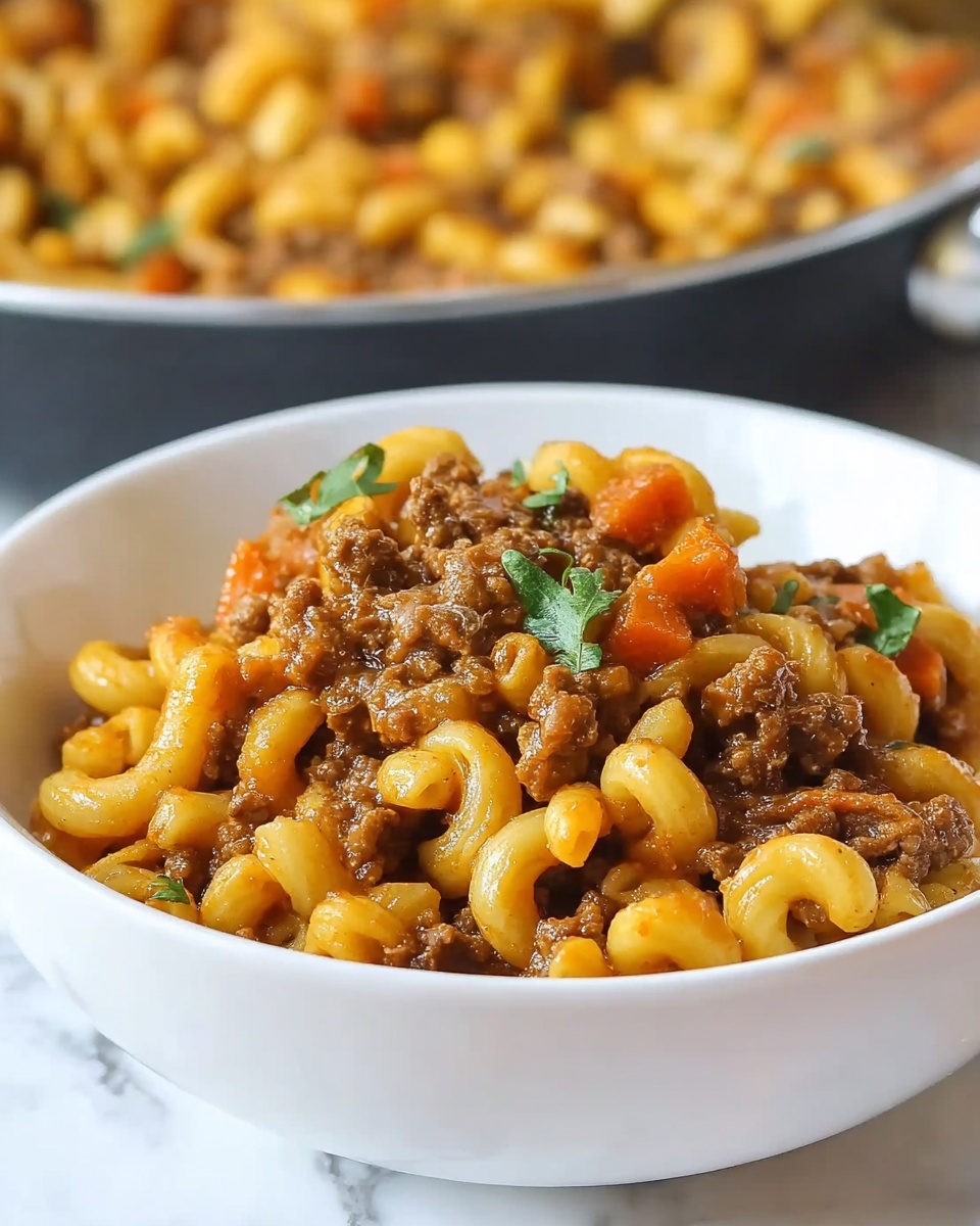 Savory Beefaroni Delight Recipe - Recipe Image