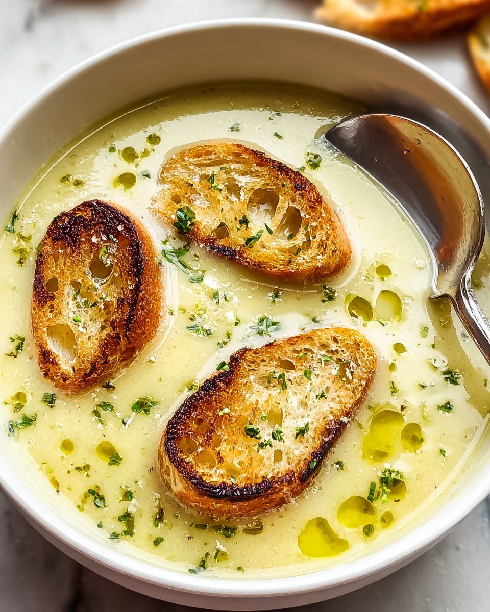Country French Garlic Soup Recipe - Recipe Image