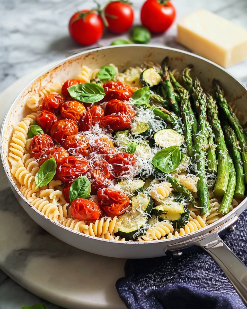 One-Pot Pasta Primavera Recipe - Recipe Image