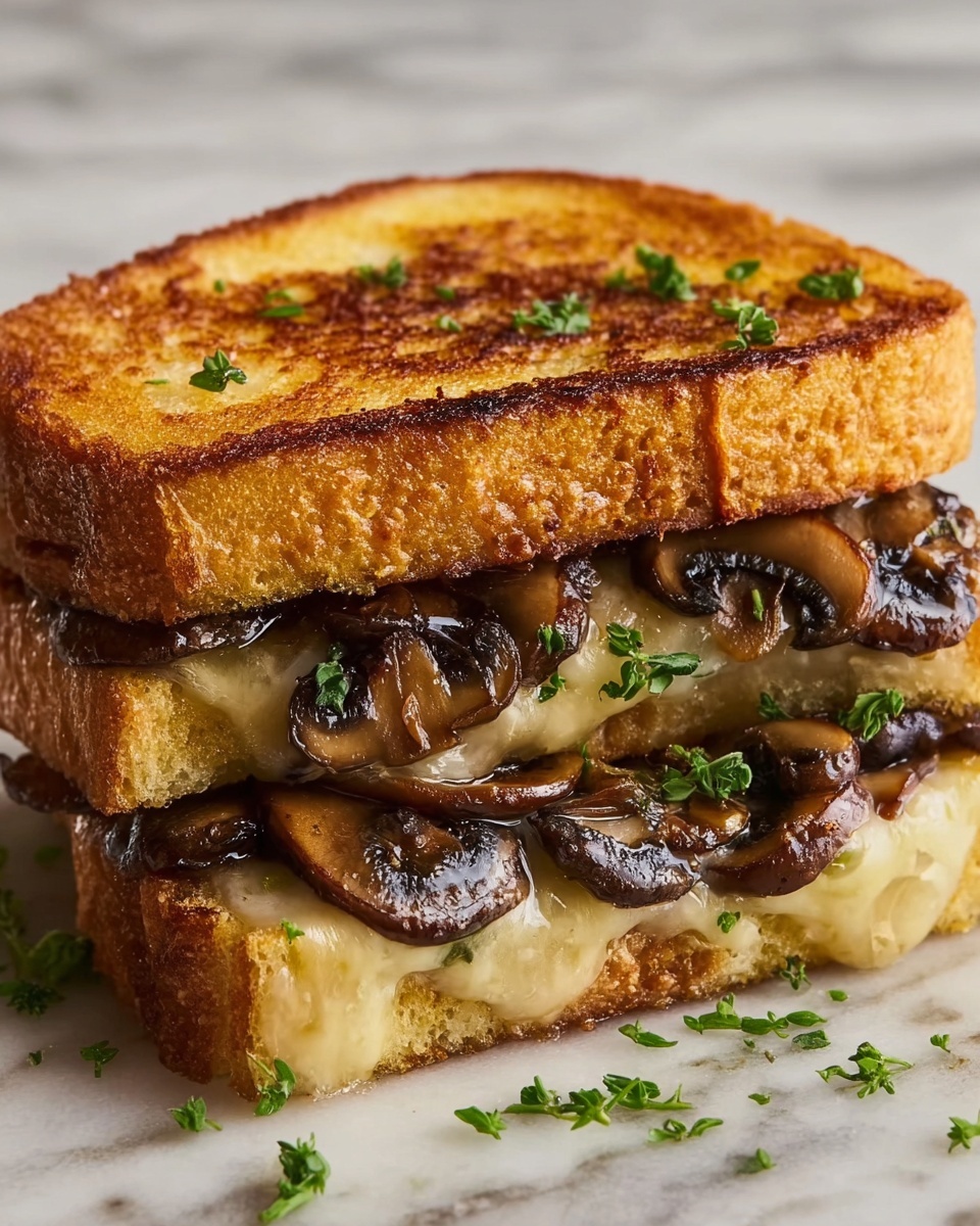 Mushroom Sandwich Melts Recipe - Recipe Image