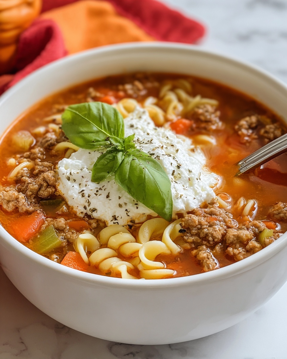 Easy Lasagna Soup Recipe - Recipe Image