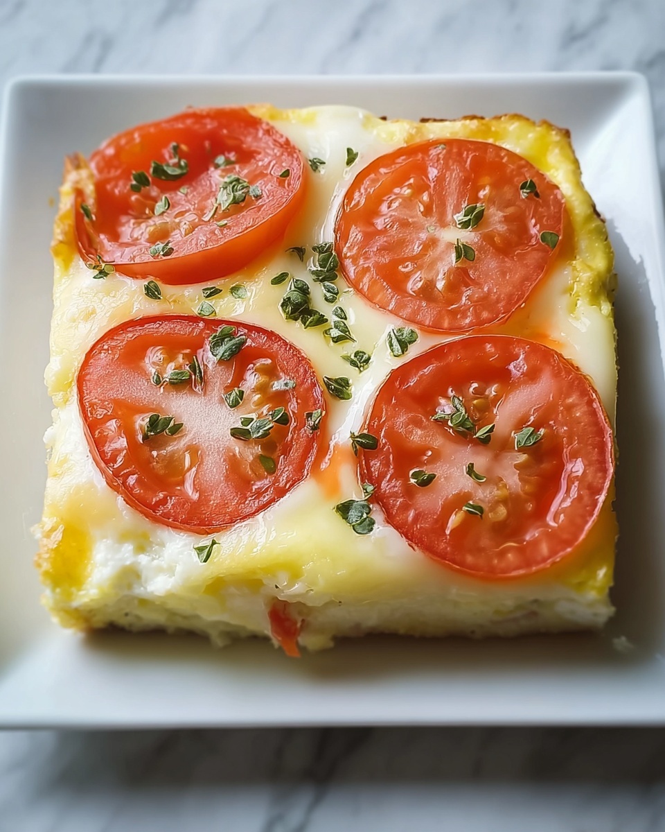 Tomato and Cheese Egg Bake Recipe - Recipe Image