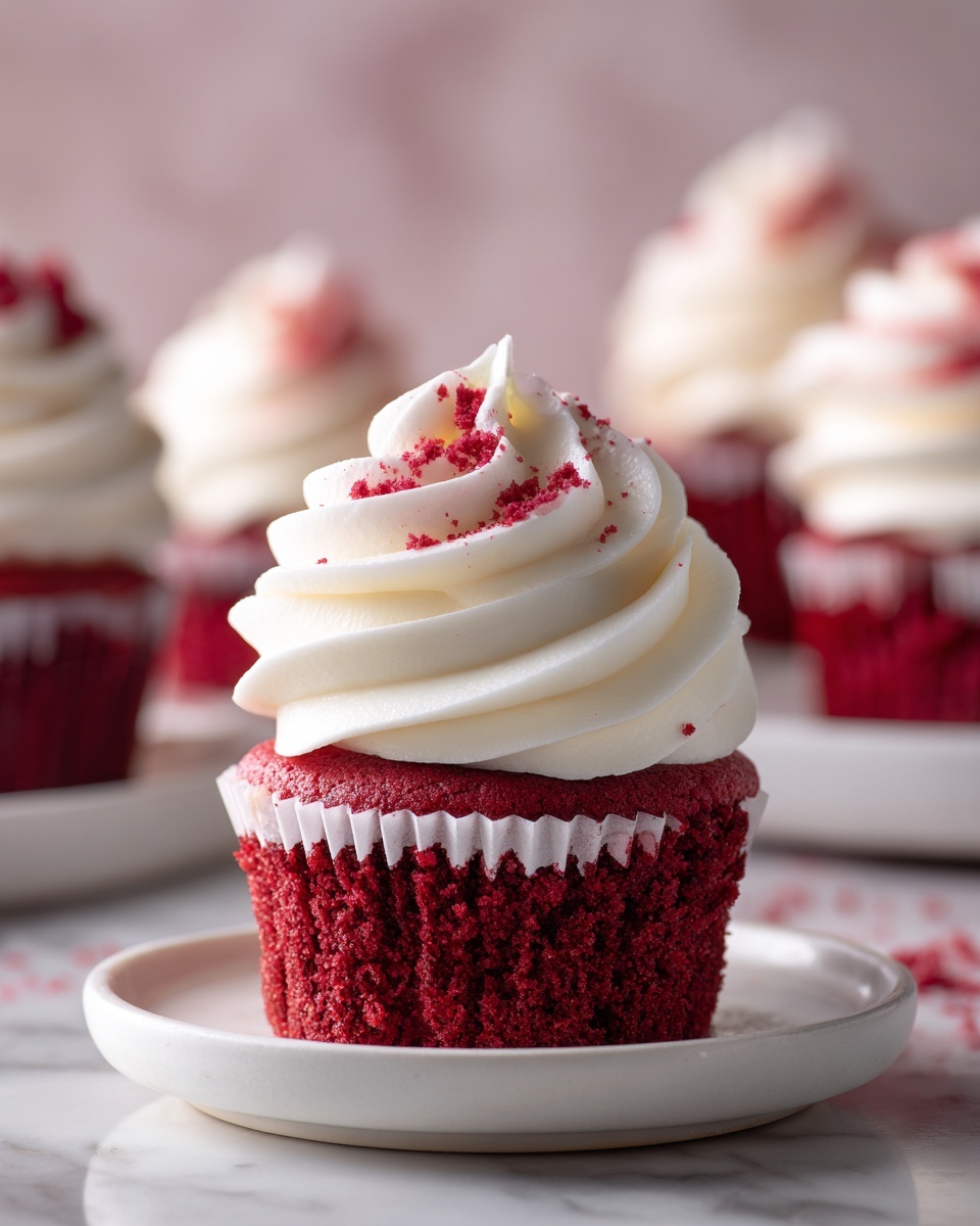 Red Velvet Cheesecake Cupcakes Recipe - Recipe Image