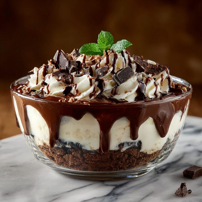 Chocolate Cheesecake Trifle with Chocolate Drizzle Recipe