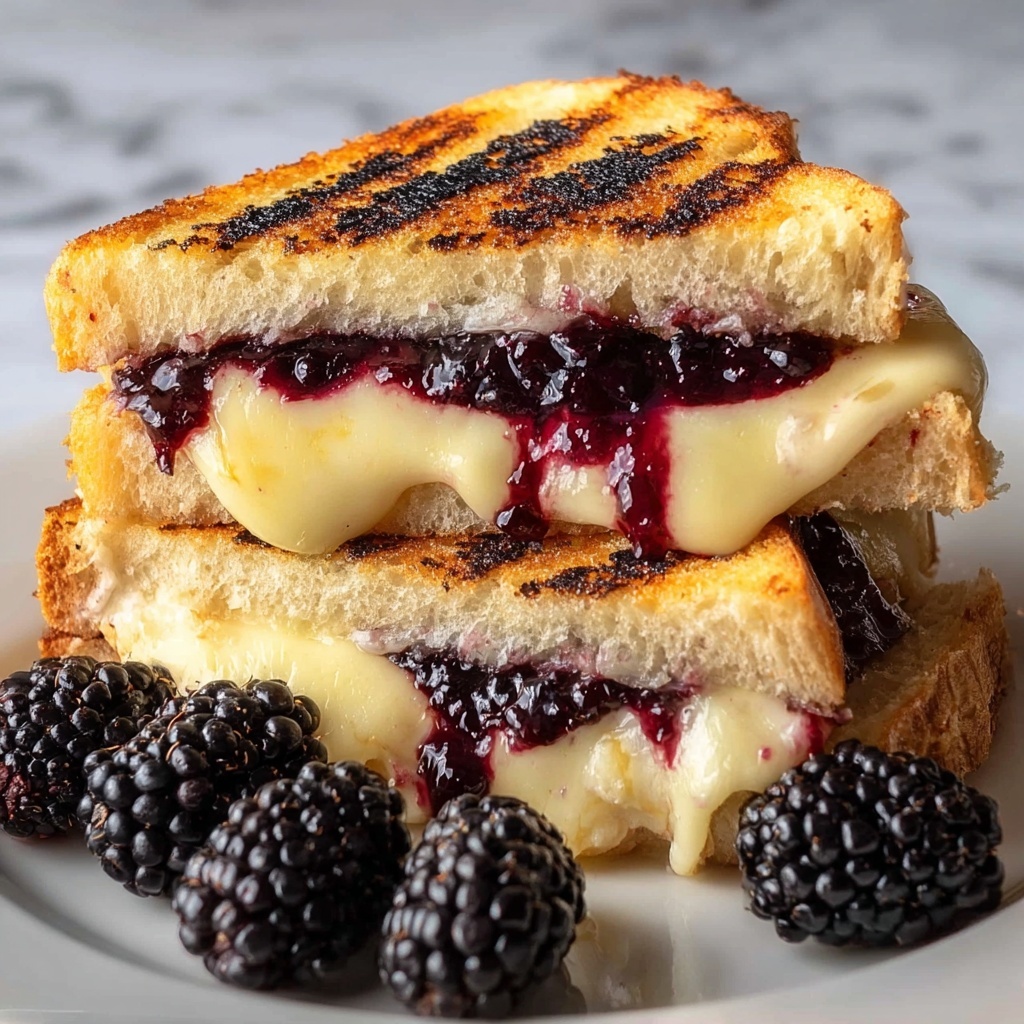 Balsamic Blackberry Bliss Grilled Cheese Recipe - Recipe Image