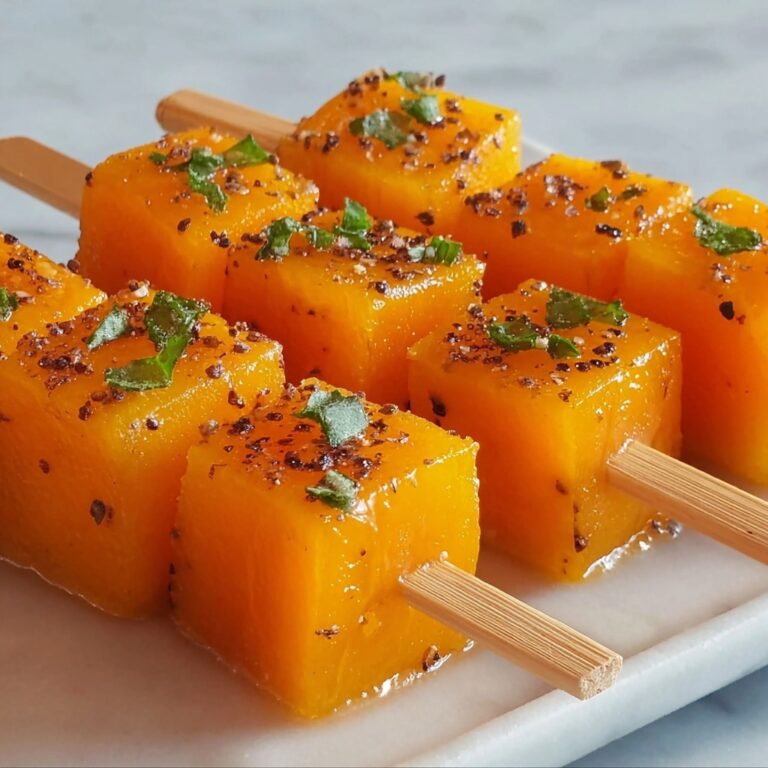 Skewered Cantaloupe with Mozzarella and Mint Recipe