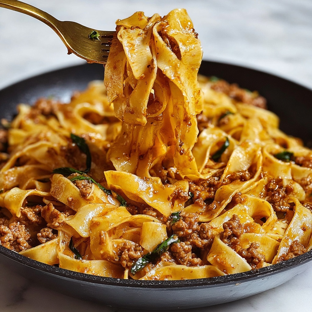 One-Pot Beef Ragu Pasta Recipe - Recipe Image