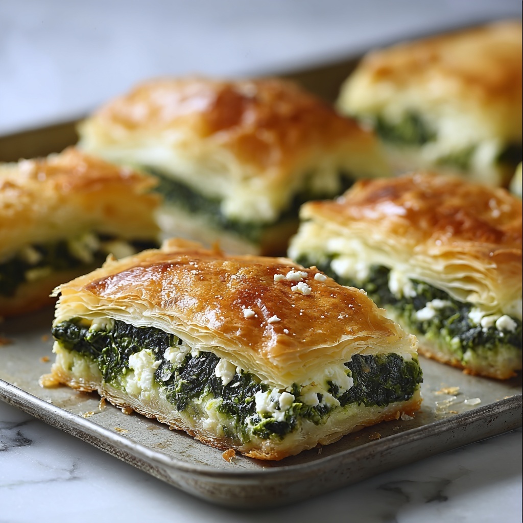 Savory Spinach & Feta Puff Pastry Bites Recipe - Recipe Image