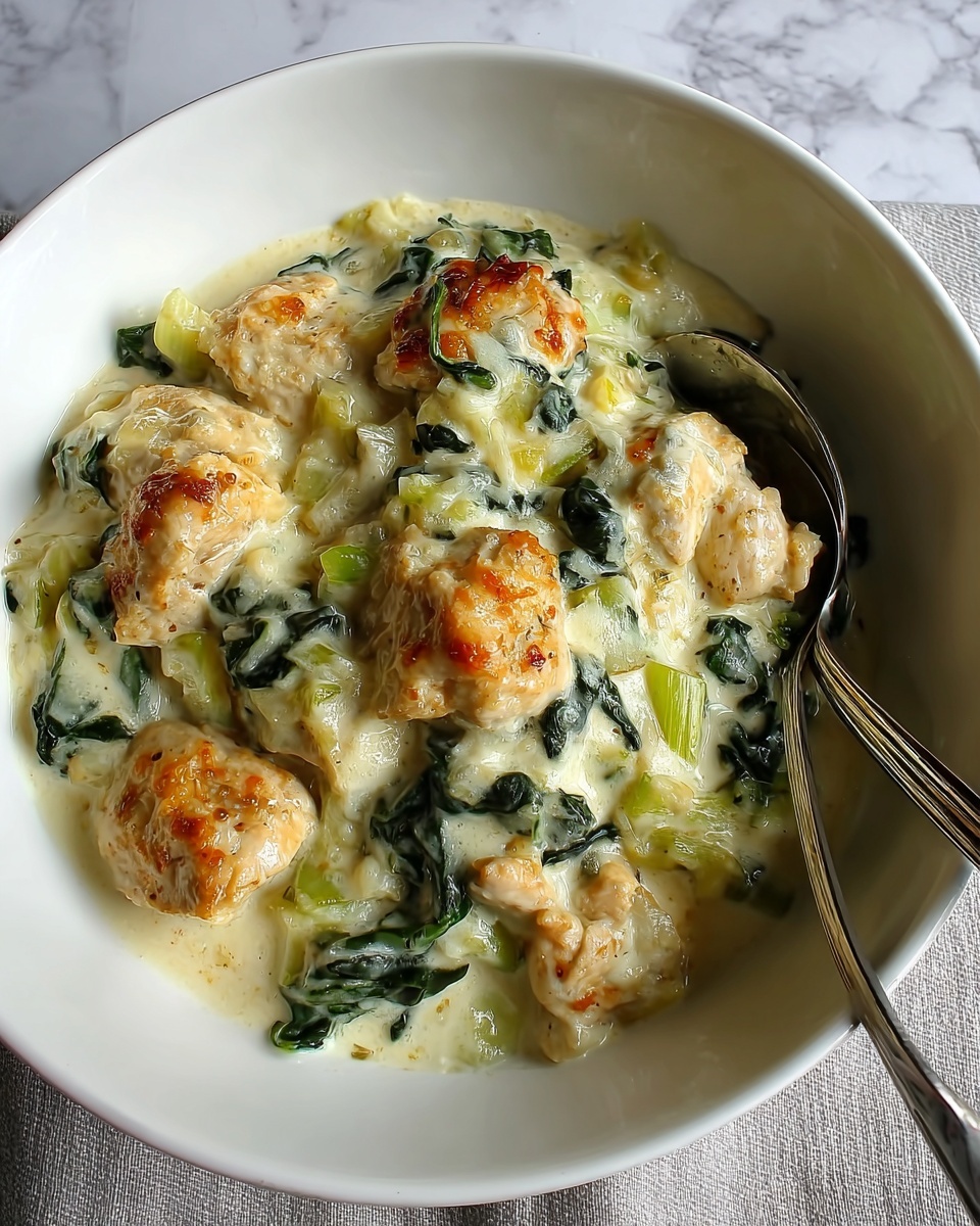 High-Protein Spinach and Artichoke Chicken Casserole Recipe - Recipe Image