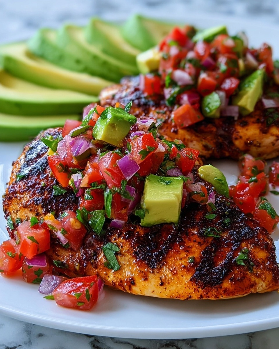Fiesta Lime Chicken with Avocado Salsa Recipe - Recipe Image