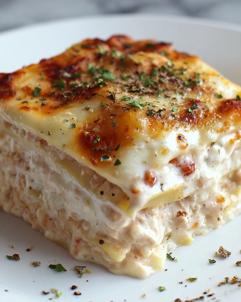 Creamy Chicken Lasagna Recipe - Recipe Image