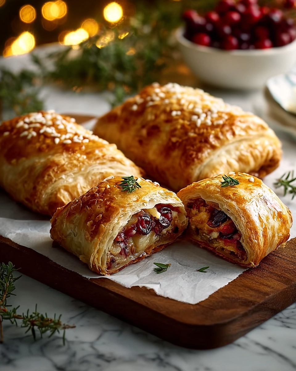Turkey & Cranberry Sausage Rolls Recipe - Recipe Image