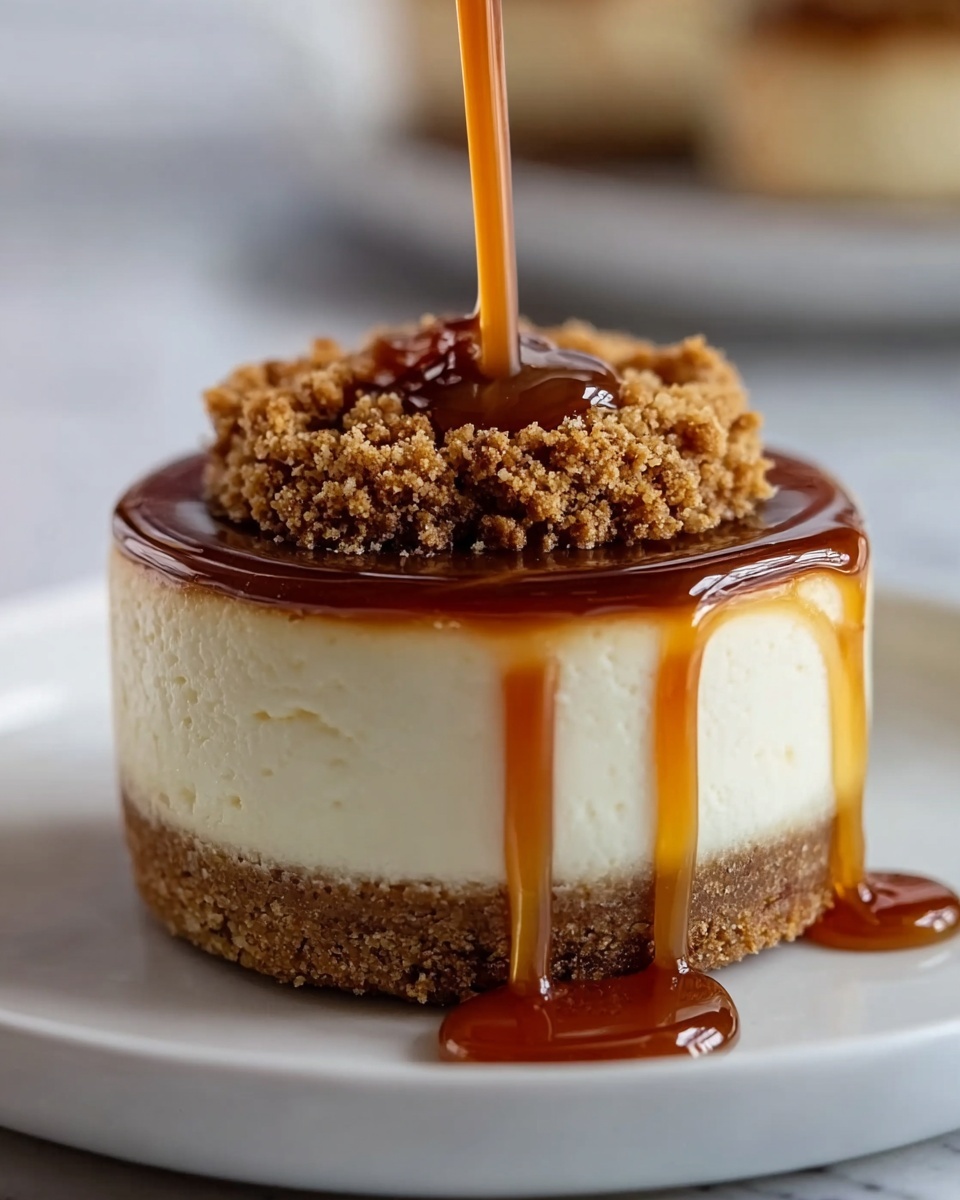Mini Cheesecakes with Caramel Sauce Recipe - Recipe Image