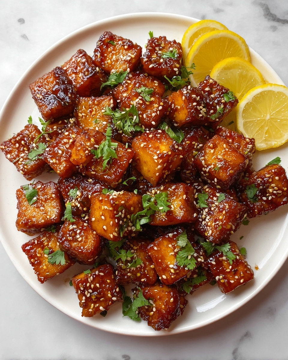 Crispy Air Fryer Honey Garlic Salmon Bites Recipe - Recipe Image