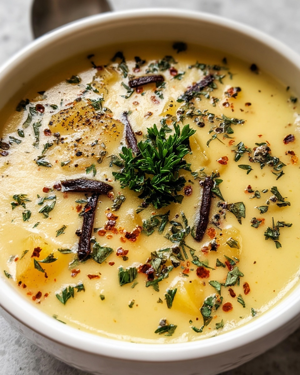 Creamy Vegan Potato Soup Recipe - Recipe Image