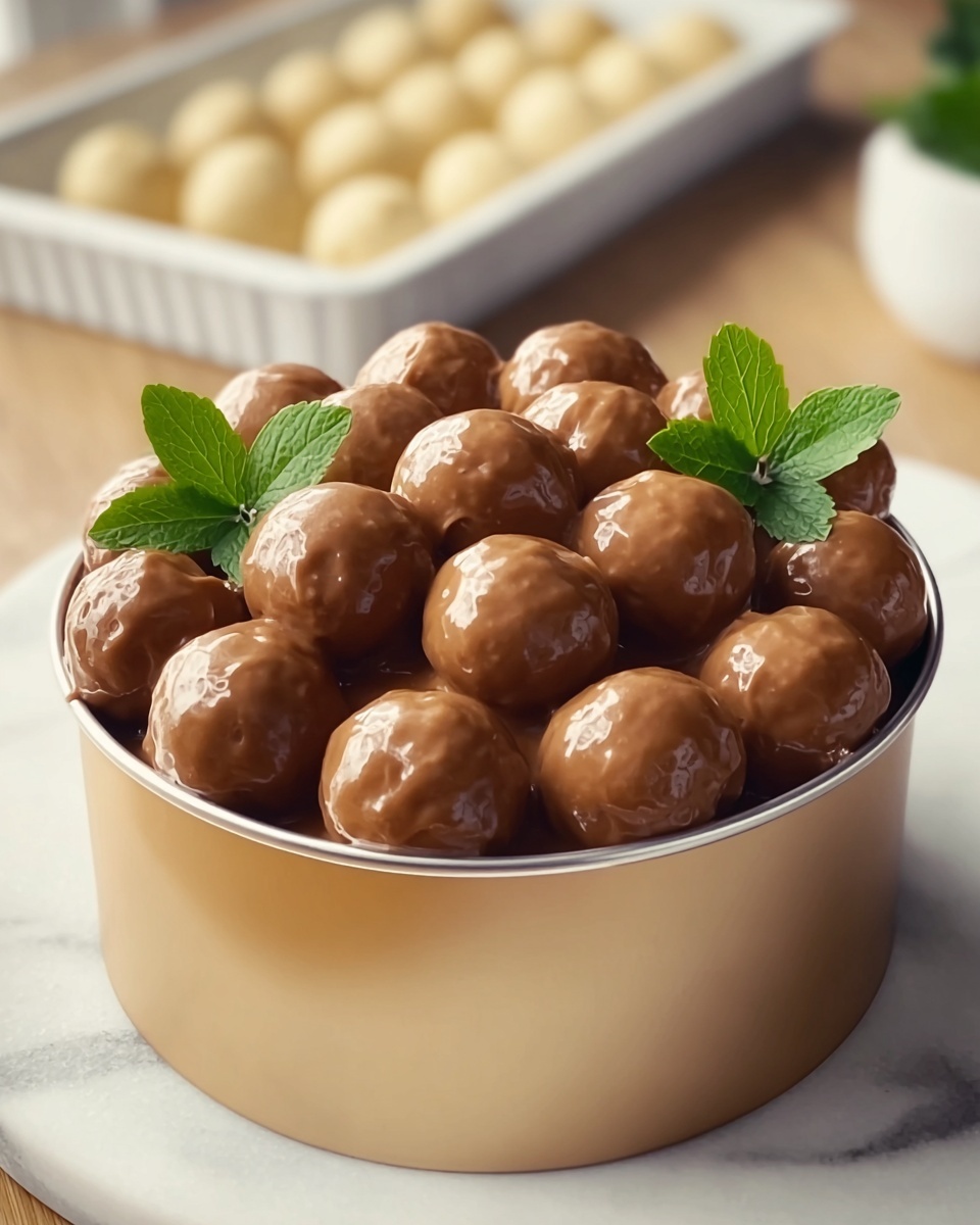 Chocolate-Coated Peanut Butter Balls Recipe - Recipe Image