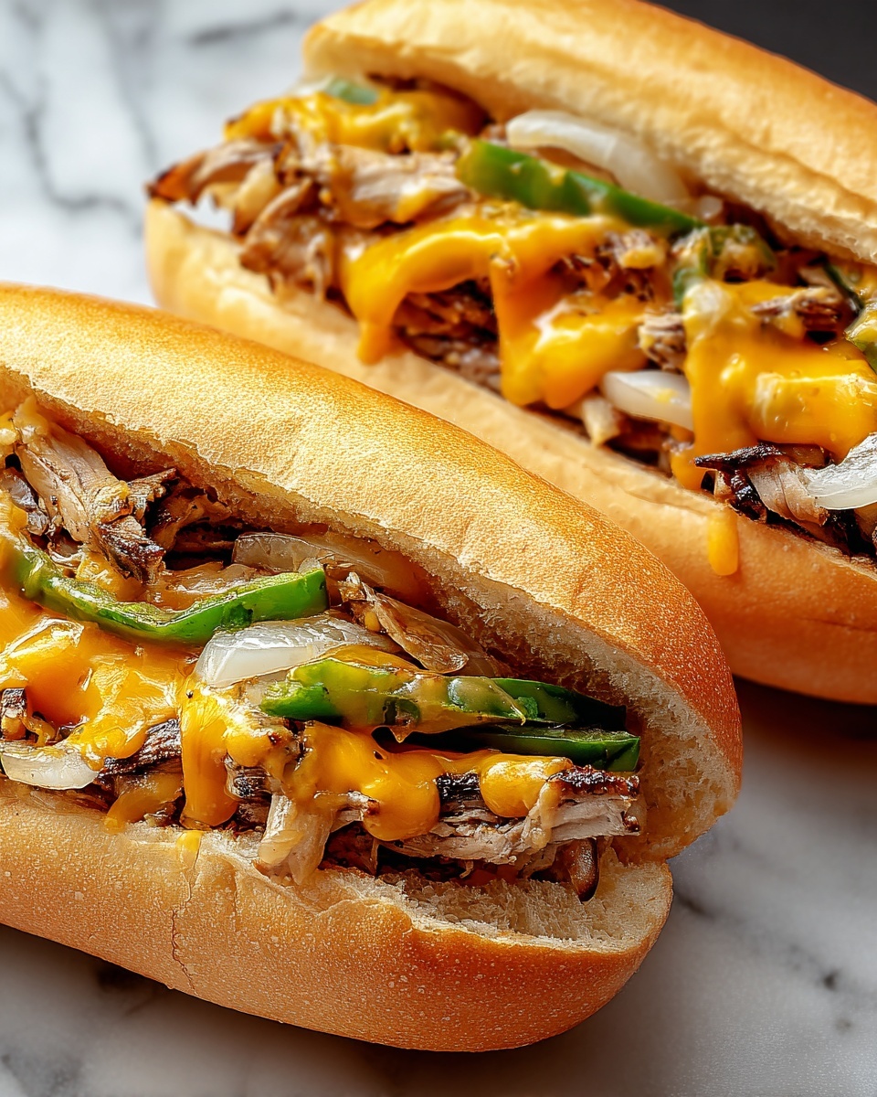 Chicken Cheese Steak Sandwiches Recipe - Recipe Image