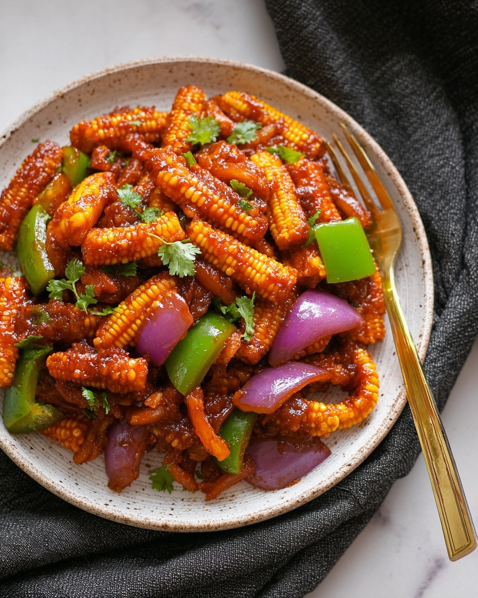 Crispy Chilli Babycorn Recipe - Recipe Image
