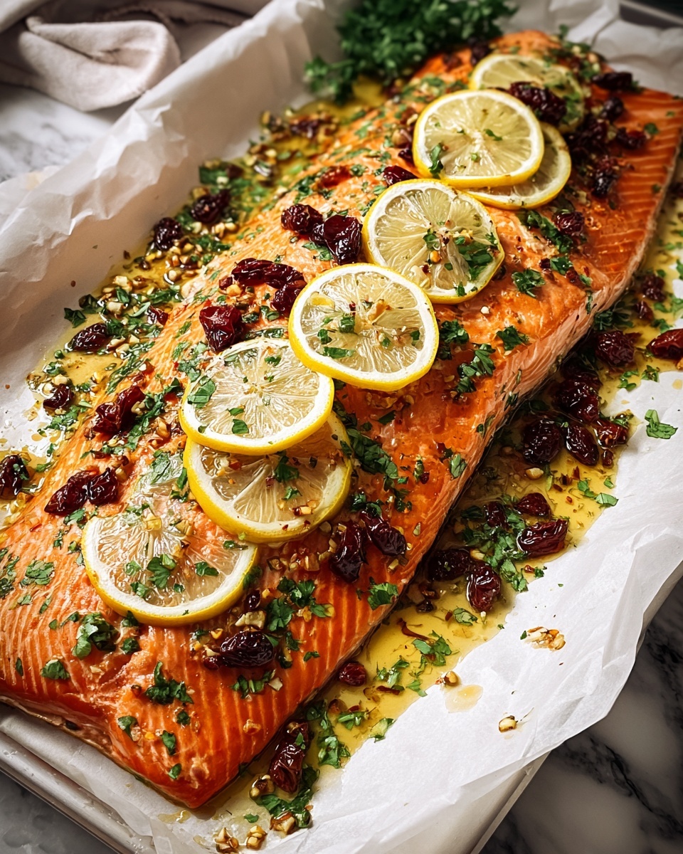 Christmas Baked Salmon Recipe - Recipe Image