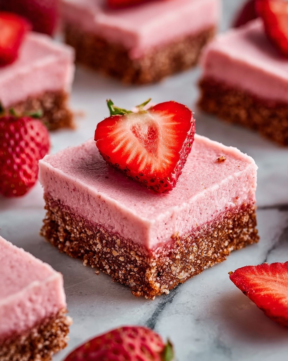 Strawberry White Chocolate Brownies Recipe - Recipe Image