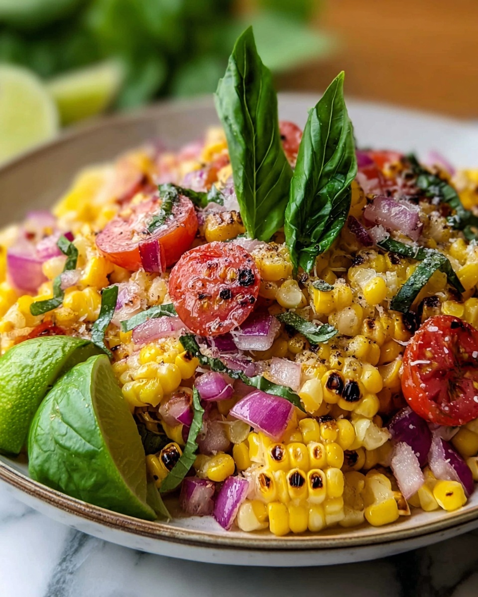 Charred Corn Delight with Feta and Fresh Herbs Recipe - Recipe Image
