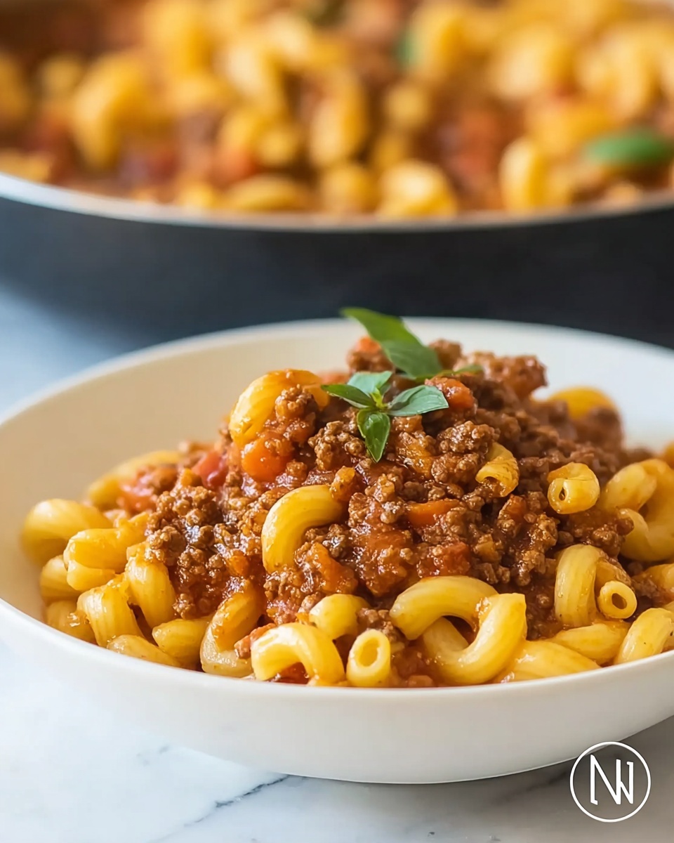 Savory Beefaroni Delight Recipe - Recipe Image