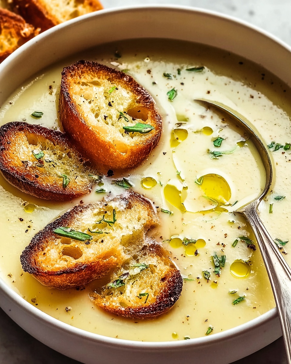Country French Garlic Soup Recipe - Recipe Image