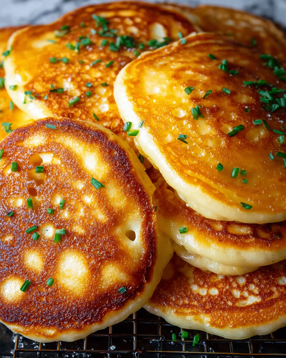 Korean Potato and Cheese Pancakes Recipe - Recipe Image