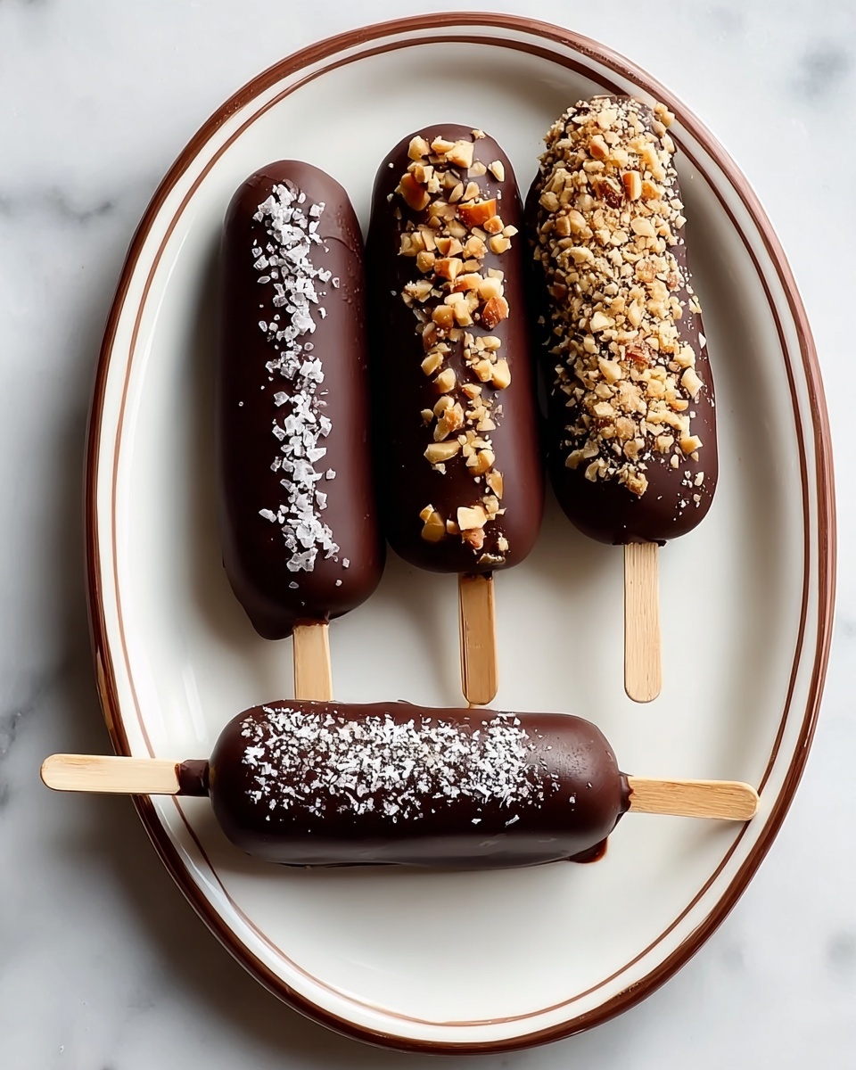 Chocolate Covered Banana Pops Recipe - Recipe Image