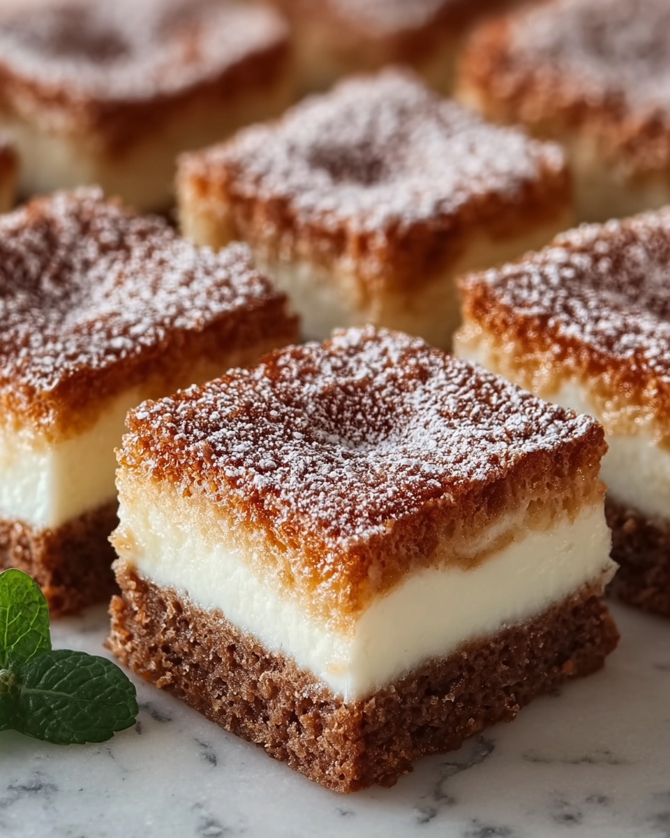 Cinnamon Churro Cheesecake Bars Recipe - Recipe Image
