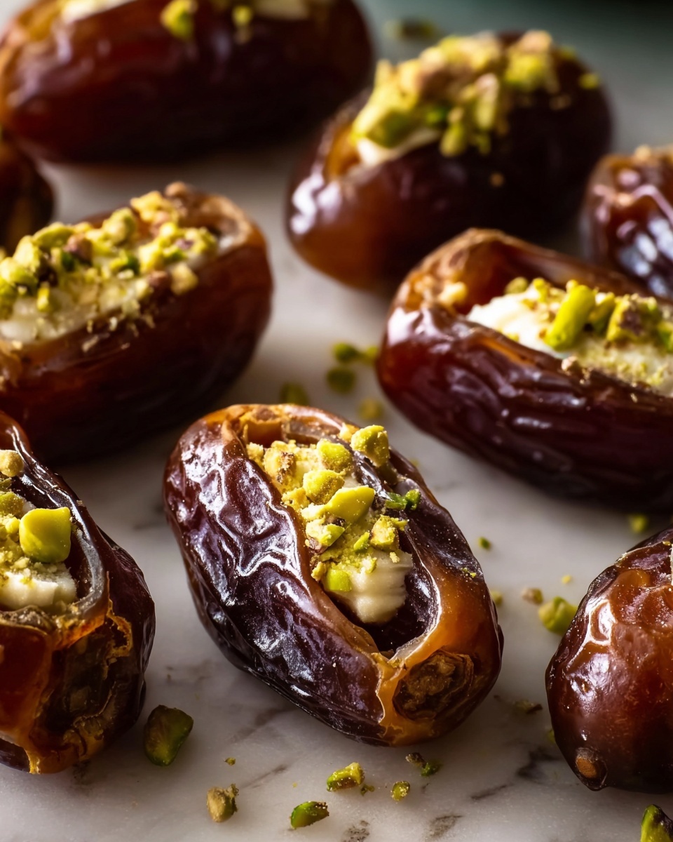 Honey Pistachio Ricotta Stuffed Dates Recipe - Recipe Image