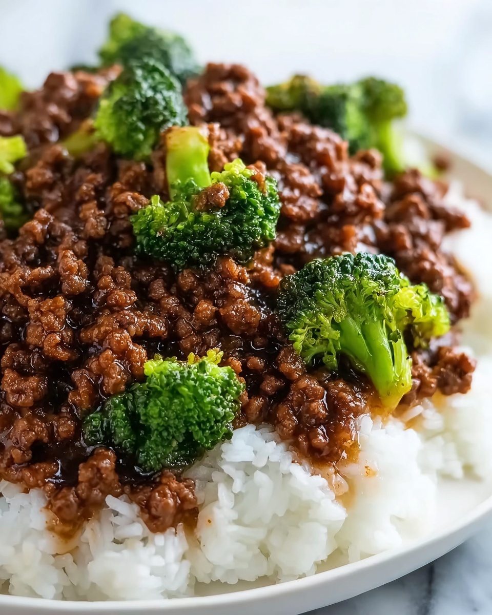 Honey Garlic Ground Beef and Broccoli Recipe - Recipe Image