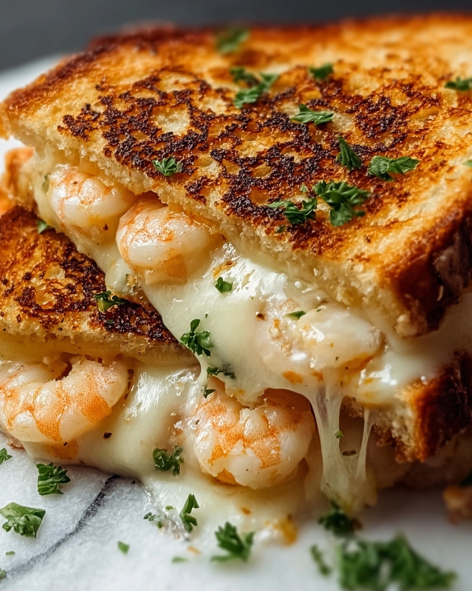 Shrimp & Cheese Grilled Sandwich Recipe - Recipe Image