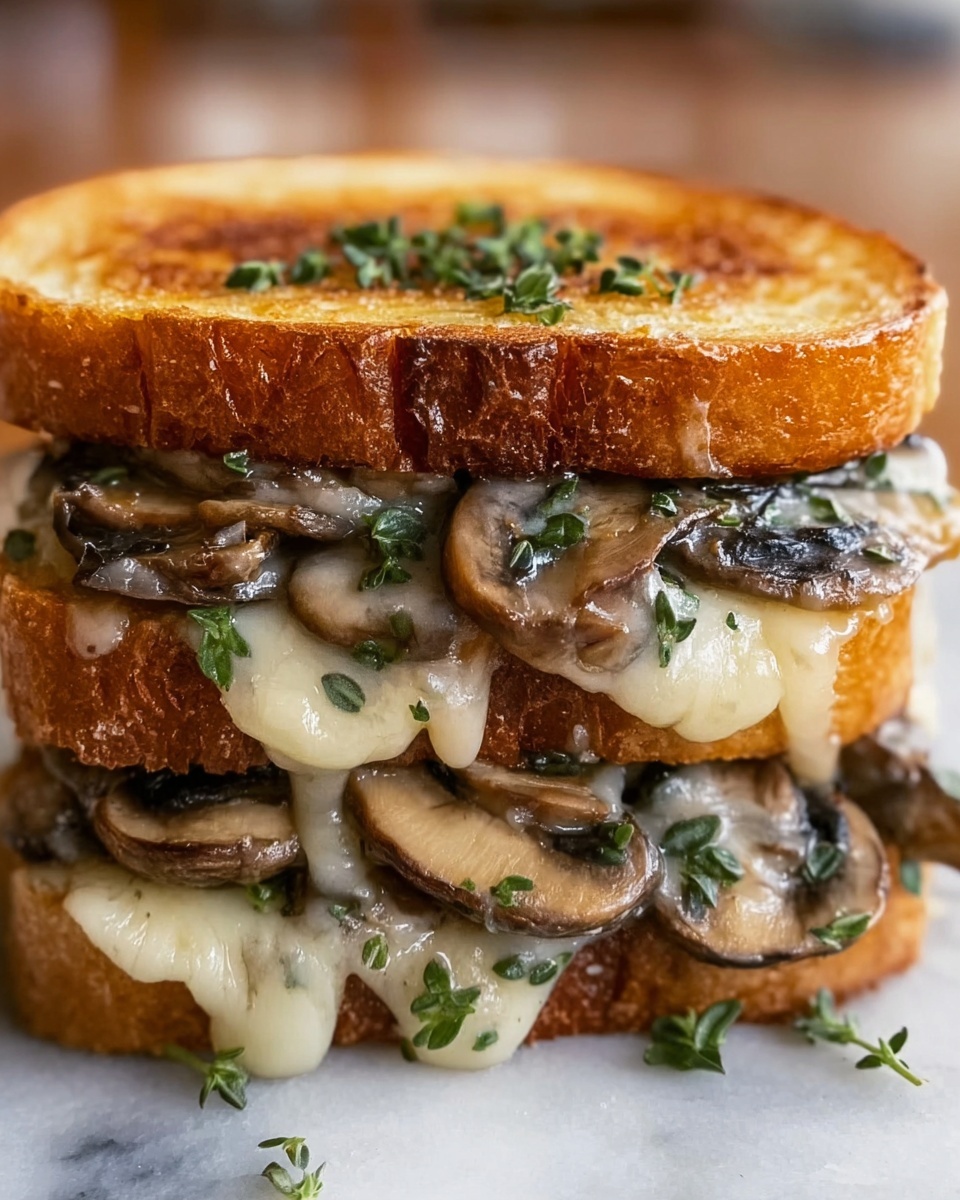 Mushroom Sandwich Melts Recipe - Recipe Image