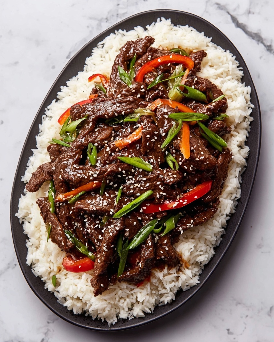 Easy Mongolian Beef Stir-Fry with Vegetables Recipe - Recipe Image