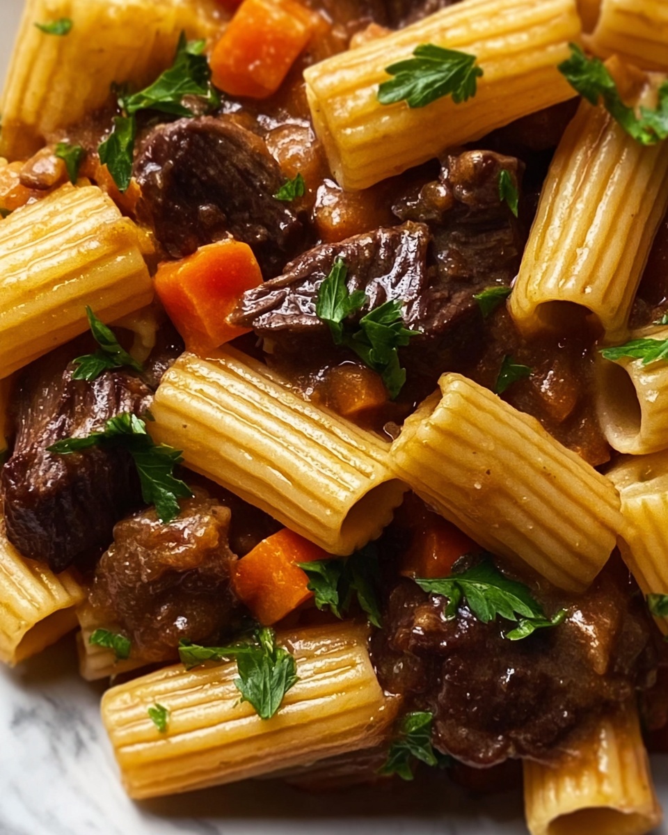 Simplified Rasta Pasta with Tender Oxtail Recipe - Recipe Image