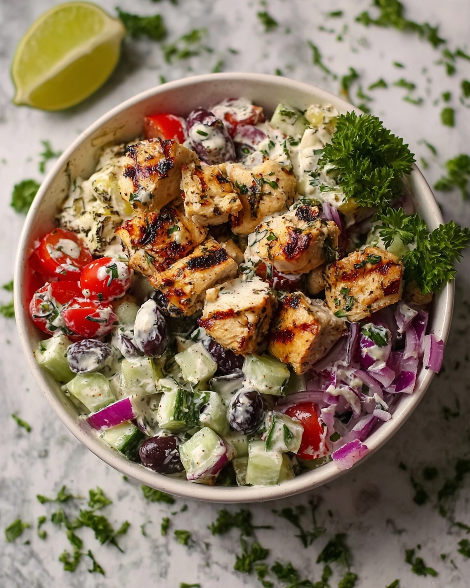 Mediterranean Chicken Salad Recipe - Recipe Image