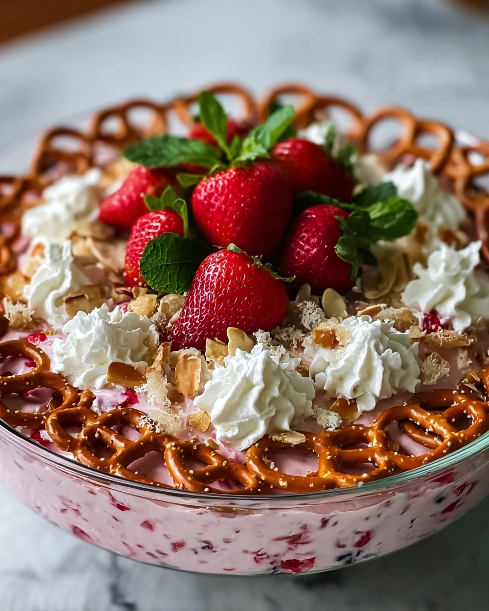 Strawberry Pretzel Salad Recipe - Recipe Image