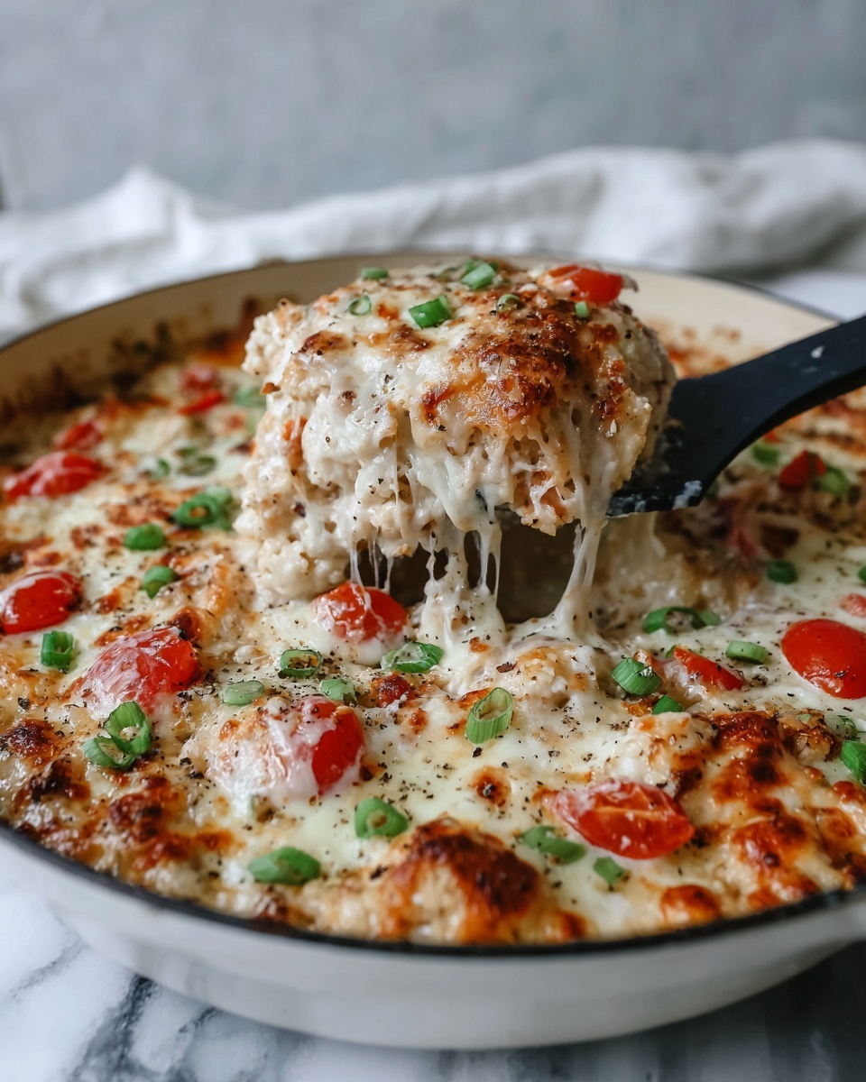 Creamy Chicken Nacho Hashbrown Bake Recipe - Recipe Image