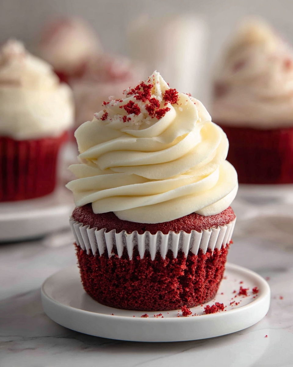 Red Velvet Cheesecake Cupcakes Recipe - Recipe Image