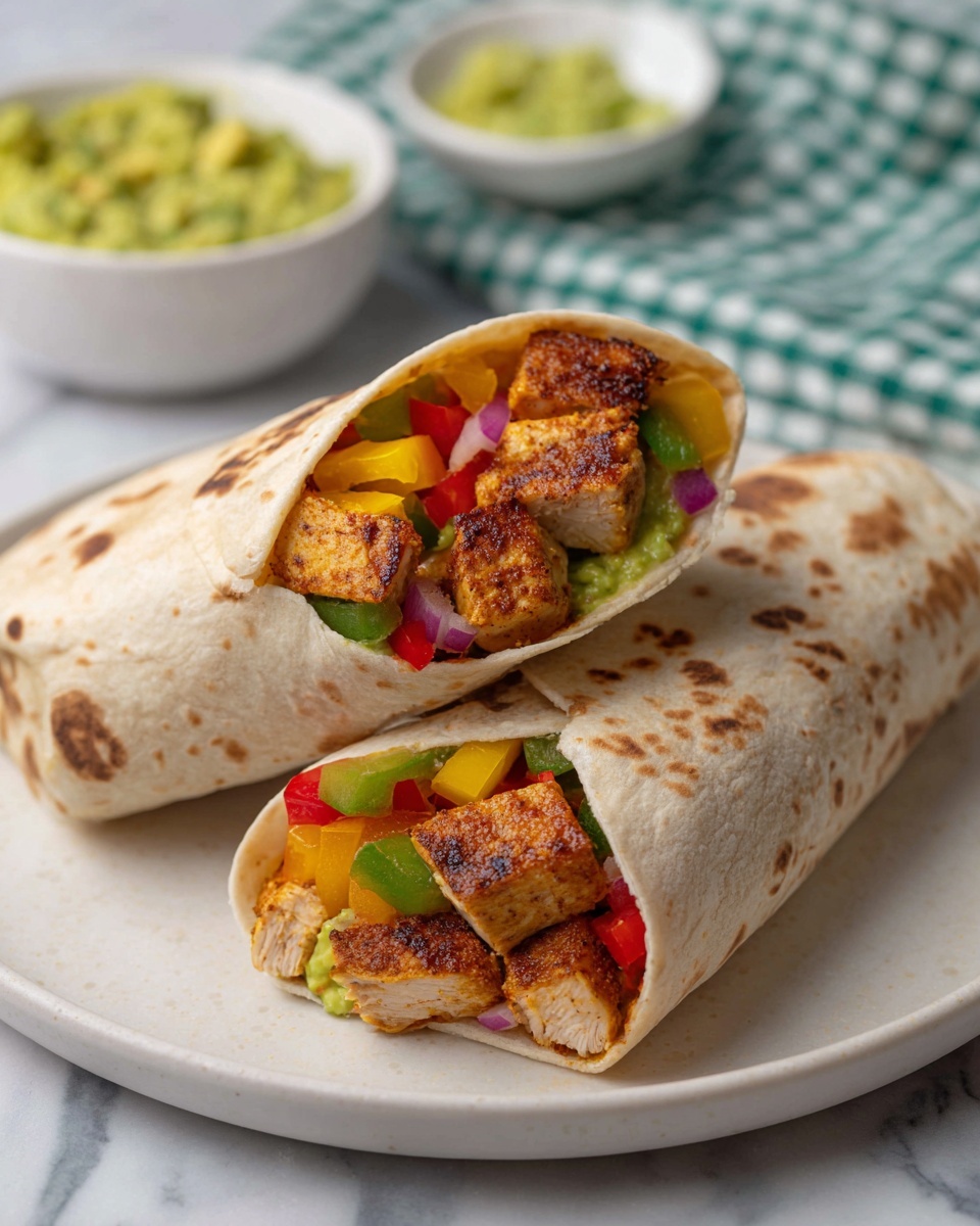 Easy Chicken Fajita Wraps Recipe - Recipe Image