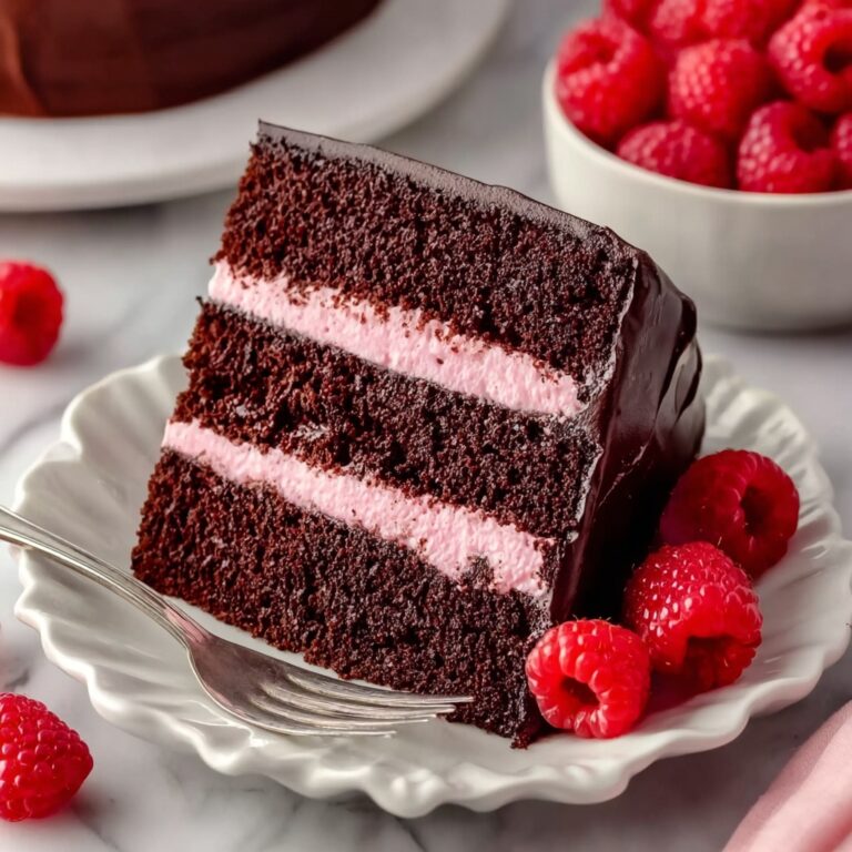 Chocolate Raspberry Cake with Ganache Recipe