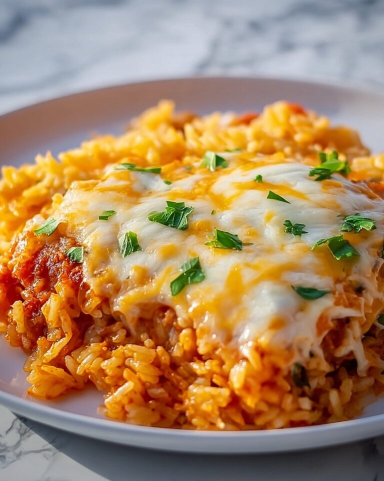 Delicious Vegetarian Pizza Casserole with White Beans and Rice Recipe