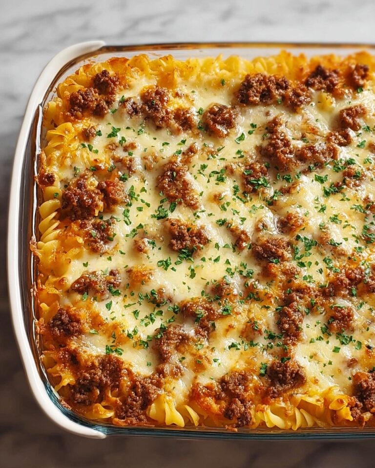 Simple Baked Beef and Pasta Casserole Recipe