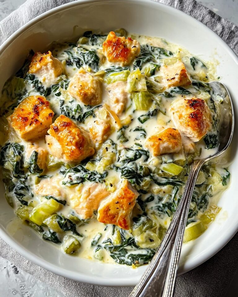 High-Protein Spinach and Artichoke Chicken Casserole Recipe